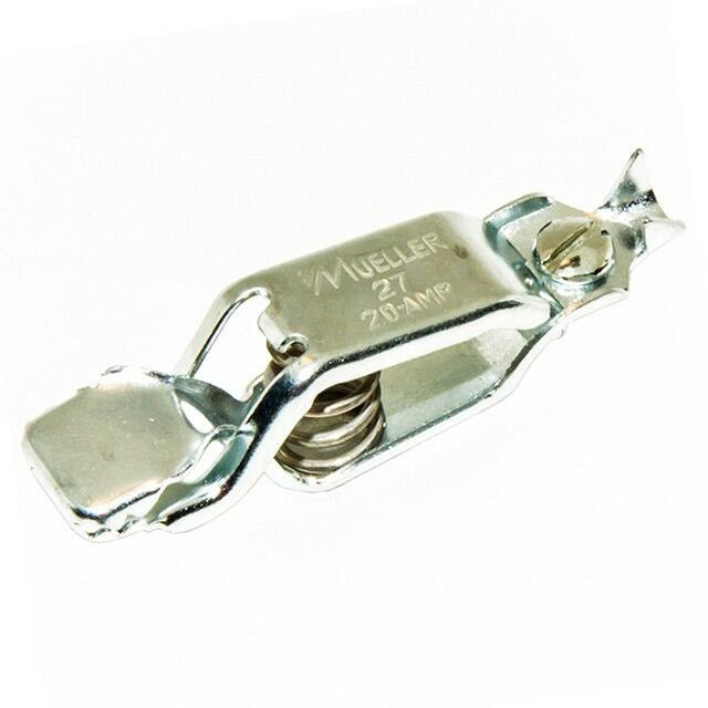 BU-27, Crocodile Clip, Zinc-Plated Steel Contact, 20A BU-27, Crocodile Clip, Zinc-Plated Steel Contact, 20A