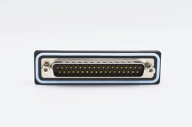 SDF-R37-113L011, SDF 37 Way Right Angle D-sub Connector Plug, 2.77mm Pitch, with 4-40 Screw Locks, Threaded Inserts