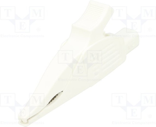 XDK-1033-29, Зажим "крокодил", 32А, 1кВDC, белый, Диап.захвата: макс.30мм XDK-1033-29, Зажим "крокодил", 32А, 1кВDC, белый, Диап.захвата: макс.30мм