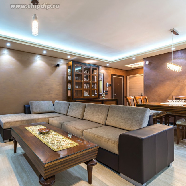 238BL, Лента светодиодная, холодный белый, 24В, 26Вт/м, 240SMD(2835)/м, 2300Лм/м, IP20, 10мм, упаковка 3м