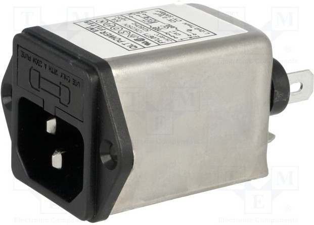 FYL06T1, Разъем: питания AC, гнездо, "папа", 6А, 250ВAC, IEC 60320, -25-85°C