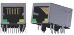 ARJM11B1-502-AB-EW2, Modular Connectors / Ethernet Connectors RJ45 JACK W/MAG 1X1 1000BASE-T