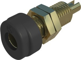 930175700, Black Female Banana Socket, 4 mm Connector, M6 Thread, Solder Termination, 16A, 30 V ac 930175700, Black Female Banana Socket, 4 mm Connector, M6 Thread, Solder Termination, 16A, 30 V ac