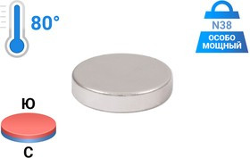 Неодимовый магнит диск 12х2.5 мм
