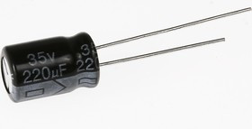 SH035M0220B3F-0811, 35V 220uF /8*11/105°, Конденсатор