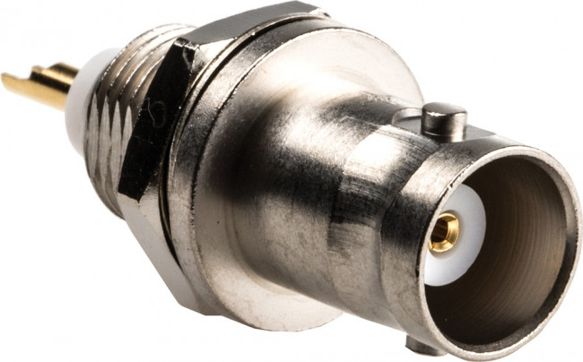 J01001A0614, 50 Straight Panel Mount, BNC Connector Bulkhead Fitting, jack