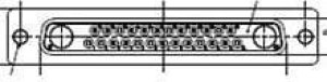 172704-0030, D-Sub Mixed Contact Connectors FCT ML DSUB SDR RCPT 27W2
