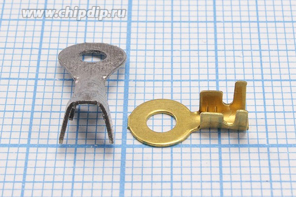 Клемма"O" d 3,2, 0,5-1S, латунь; №737 клемма"O" d 3,2\0,5\S0,5~ 1,0\лат\\\TS2404\