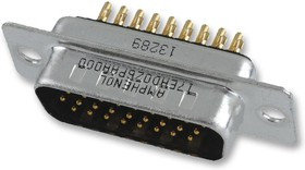 17EHD026PAA000, Разъем D Sub, высокой плотности, High Density, Штекер, Серия 17EHD, 26 контакт(-ов), DA, Solder Cup