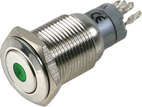 MP0045/1E1GN012, Pushbutton Switches DPCO FLUSH BUTTON