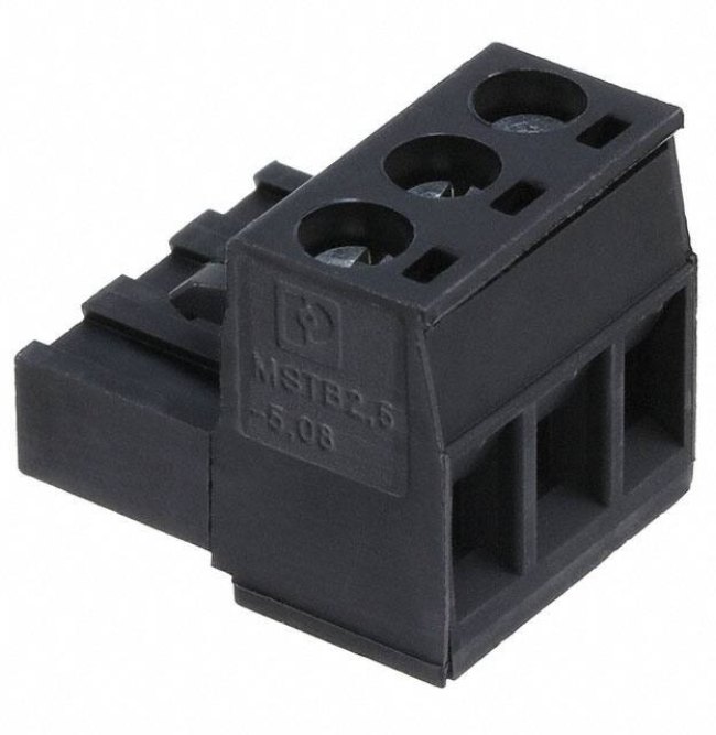 1759509, Pluggable Terminal Blocks 3 Pos 5.08mm pitch Plug 24-12 AWG Screw