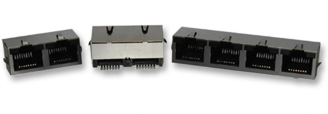 RJSSE5380, Modular Connectors / Ethernet Connectors SMT RJ45 MOD JACK