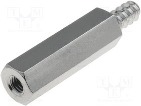TFM-ST3.5X20/M3, Дистанцирующая стойка с резьбой, 20мм, Внутр.резьба: M3, латунь