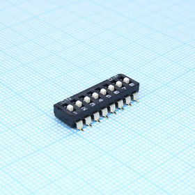 DM-08-V-T/R, DIP Switches / SIP Switches 8 Position, SPST SMD DIP Switch