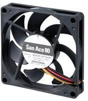 9GA0824H7001, Вентилятор осевой 80x80x15 мм, 24В, DC, 1,2W, 0,05A, 53,32куб.м/ч, 4провода(tach, pwm), 29,0dBA