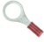 2-320573-2, TERMINAL, RING TONGUE, 3/8IN, CRIMP, RED