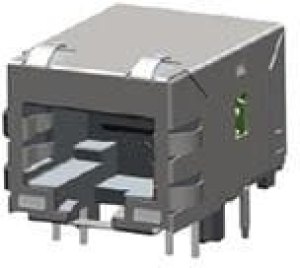 93634-3206, Modular Connectors / Ethernet Connectors 0.85IN STNDRD MXMAG 6 CORE FE W/ LEDs