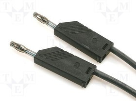 MLNSIL100/1SW, Измерительный провод, 60ВDC, 16А, с осевым гнездом 4мм, Дл: 1м
