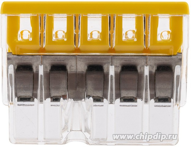 07-5134-05, 2273-205 Экcпресс-клемма, 5-проводная до 2,5 мм², (5 шт/уп)
