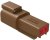 AT04-2P-BRN, AUTOMOTIVE HOUSING, RCPT, 2POS, 13A, BRN