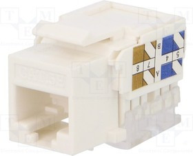 LOG-NK4006, Гнездо, RJ45, PIN: 8, Кат: 5e, Keystone, не экранированный, IDC