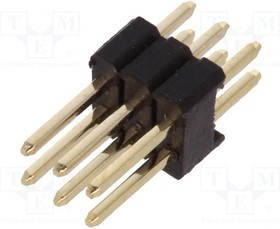 ZL320-2X3P, Штыревая планка, штыревой, "папа", PIN 6, прямой, 1,27мм, THT, 2x3 ZL320-2X3P, Штыревая планка, штыревой, "папа", PIN 6, прямой, 1,27мм, THT, 2x3