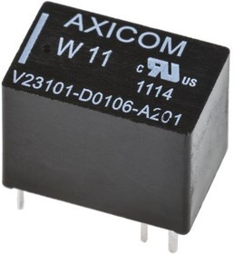 V23101-D0106-A201 (V23101D 106A201), Реле 1 пер. 12VDC, 1.25A/125VAC