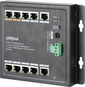 Коммутатор DAHUA DH-PFS3111-8ET-96-F, 10-Port Unmanaged Desktop Switch with 8 Port PoE