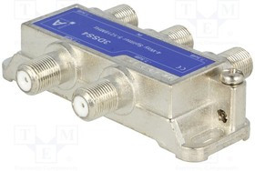 3DSS4, Разветвитель, винтами, 1218МГц, Вых: F "мама" x4, Серия: 3D Line