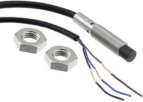 E2BS08KN04WPB15MOMI, Inductive Sensor PNP, Make Contact (NO) 1kHz 30V 10mA 4mm IP67 Cable, 5 m E2B E2BS08KN04WPB15MOMI, Inductive Sensor PNP, Make Contact (NO) 1kHz 30V 10mA 4mm IP67 Cable, 5 m E2B