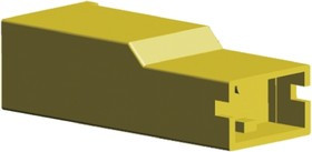 154719-4, Positive Lock .250 1 Way Nylon Crimp Terminal Housing, 6.35mm Tab Size, Natural 154719-4, Positive Lock .250 1 Way Nylon Crimp Terminal Housing, 6.35mm Tab Size, Natural