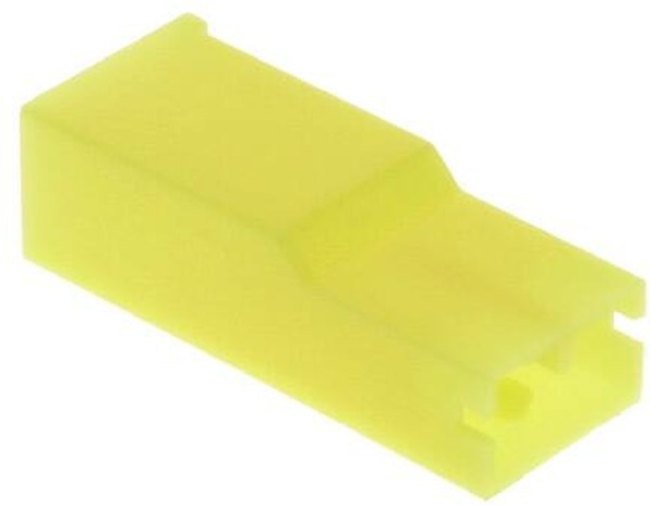 154719-4, Positive Lock .250 1 Way Nylon Crimp Terminal Housing, 6.35mm Tab Size, Natural 154719-4, Positive Lock .250 1 Way Nylon Crimp Terminal Housing, 6.35mm Tab Size, Natural