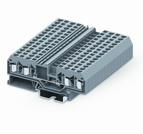 204934, Клемма CAGE CLAMP на DIN рейку серии 204, 4 конт., син.