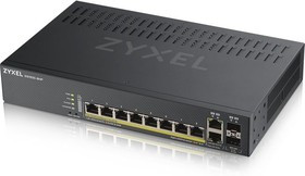 Коммутатор Zyxel NebulaFlex GS1920-8HP v2 GS1920-8HPV2-EU0101F 8x1Гбит/с 8PoE 8PoE+ 130W управляемый