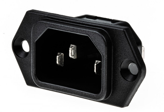 6100.3200, Разъем IEC 60320 питания AC C14 (E) гнездо "папа"