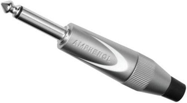 TM2PN-AU, Вилка, Jack 6,3мм, "папа", mono, Кол-во полюс: 2, прямой, на провод