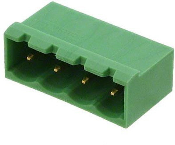 1748206, Pluggable Terminal Blocks 4 Pos 5.08mm pitch Through Hole Header