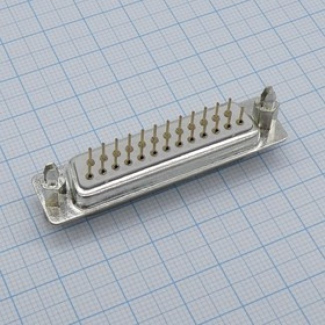 KLS1-221C-25-F-W, (DBS-25F), D-Sub, розетка на плату