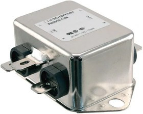 FN2010-3-06, Фильтр ЛЭП, монтаж на каркас, 3 А, 250 В AC, Универсальный, Быстрое Соединение, 2.5 мГн