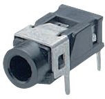 MX-387GL, Jack Panel Socket, Right Angle, 3.5 mm, 3 Poles