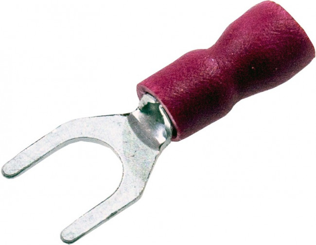 47485, Наконечник кабельный вилочный изолированный НВИ 1.5-5 серия ПРОФИ (КВТ) 47485, Наконечник кабельный вилочный изолированный НВИ 1.5-5 серия ПРОФИ (КВТ)