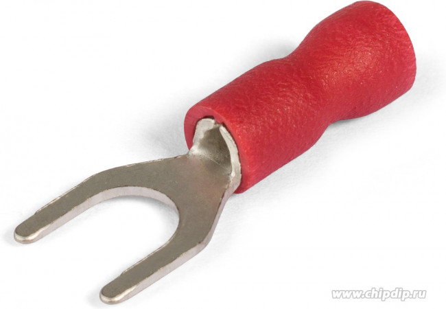 47485, Наконечник кабельный вилочный изолированный НВИ 1.5-5 серия ПРОФИ (КВТ) 47485, Наконечник кабельный вилочный изолированный НВИ 1.5-5 серия ПРОФИ (КВТ)