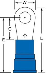 94759, Terminals 15-38-WN NYL RING SOLD PER EACH PIECE