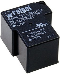 R40N-3011-85-1012, Реле 12VDC 1 Form C 240VAC/40А