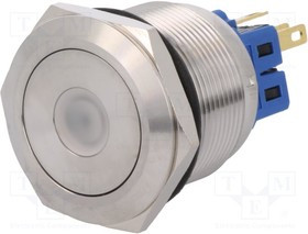 V25-21D-24B-S, Переключатель: антивандальный, Пол: 2, SPDT, 3A/220ВAC, 5A/24ВDC