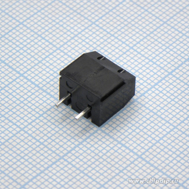 KF306V-5.0-02P-13, Винтовой клеммный блок с защитой провода, 2 контакта.