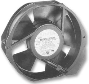 5915PC-23T-B30-A00, AC Axial Fan, 230V, Rectangular with Rounded Ends, 172 мм, 38 мм, Качения, 212 ф 5915PC-23T-B30-A00, AC Axial Fan, 230V, Rectangular with Rounded Ends, 172 мм, 38 мм, Качения, 212 ф