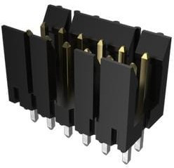 69168-108HLF, Headers &amp; Wire Housings 8 POS VERT SHRD HDR THRU MNT 2 ROW