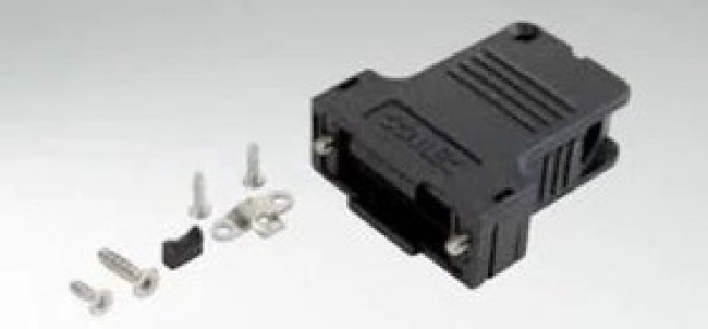 165X13439X, D-Sub Backshells PLASTIC HOOD W/SIDE CABLE EXIT