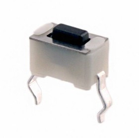 1825966-1, Switch Tactile OFF (ON) SPST Rectangular Button PC Pins 0.05A 24VDC 20000Cycles 1.3N Thru